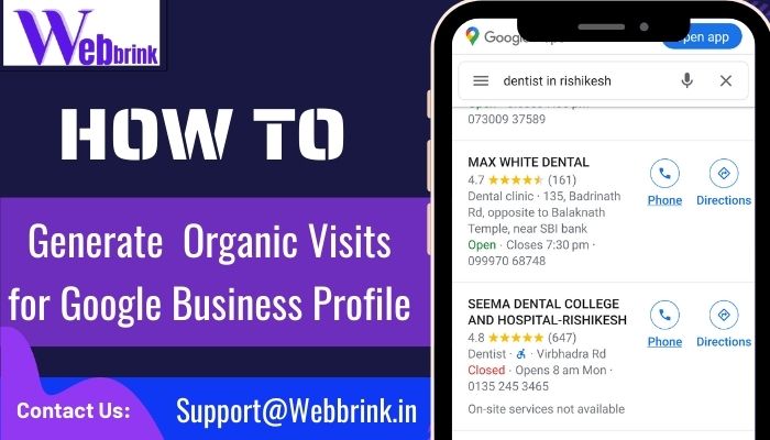 How to generate organic visits for Google business profile | Grow Google Business Profile Audience