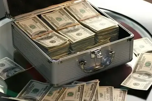 money in a box