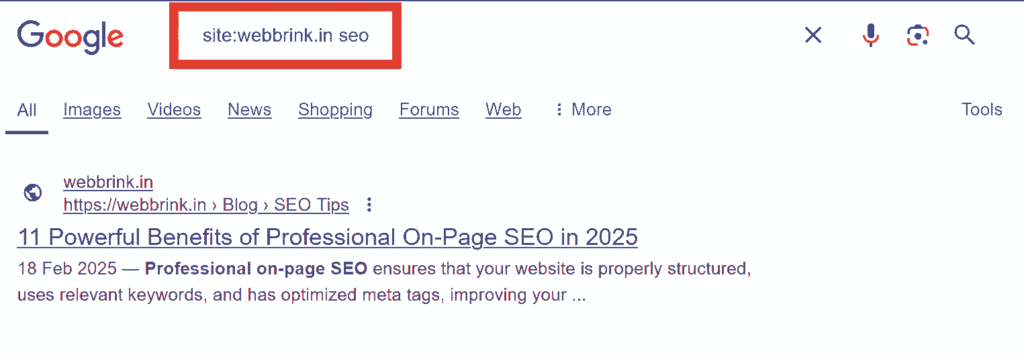 Google Search Operator for advanced keyword research technique