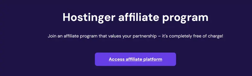 Hostinger affiliate