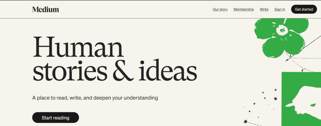 Medium website
