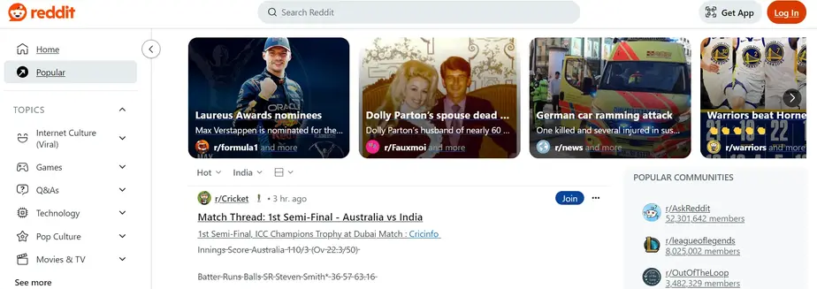 Reddit Site