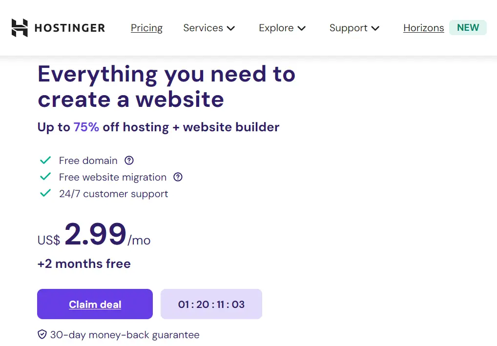 Hostinger Site