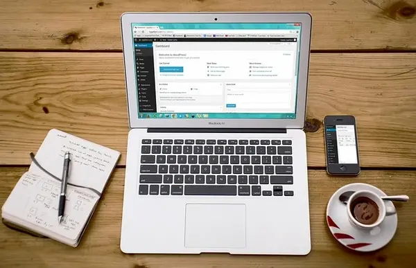 Using WordPress on Laptop